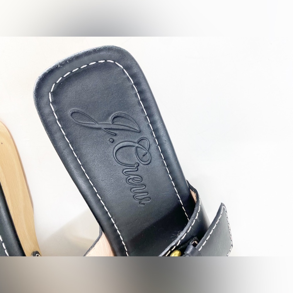 J Crew Leather Double Buckle Strap Sandal Sz 10 - Picture 5 of 6